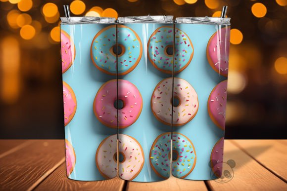 3D Donut Seamless Pattern 11 Design