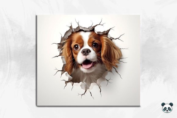 3D Spaniel Dog Cracked Hole 3: A Guide to Sublimation Design and Application