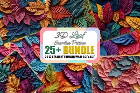 Elevate Designs with 3D Leaf Patterns