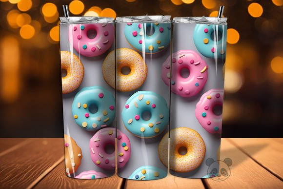 Exploring the 3D Donut Seamless Pattern 3 for Custom Sublimation Projects