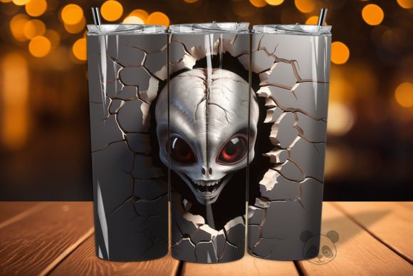 Mastering the 3D Alien Cracked Hole Tumbler Wrap 25 for Flawless Sublimation