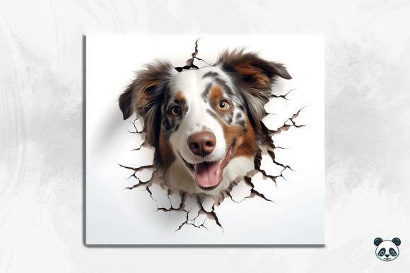 Mastering the 3D Australian Shepherd Cracked Hole Design for Sublimation Projects