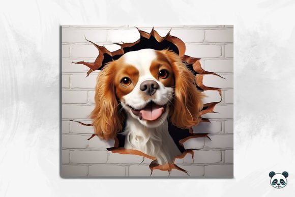Mastering the 3D Spaniel Dog Cracked Hole 2 Sublimation Design for Professional Tumbler Wraps
