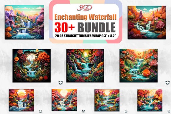 Strategic Branding with the 3D Enchanting Waterfall Tumbler Bundle