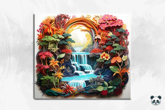 Strategic Visual Positioning with the 3D Enchanting Waterfall Cracked Hole 11 Design