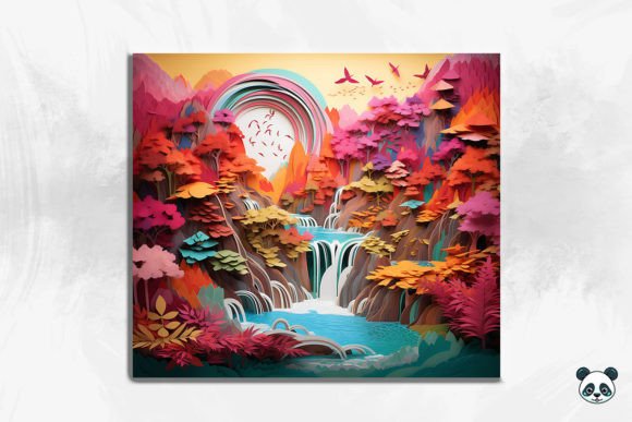 Transform Your Tumbler Business with the 3D Enchanting Waterfall Cracked Hole 17 Design